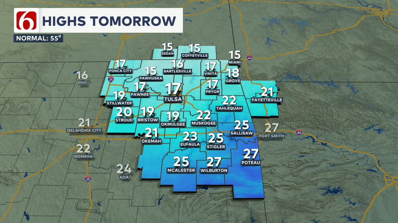 Thursday highs