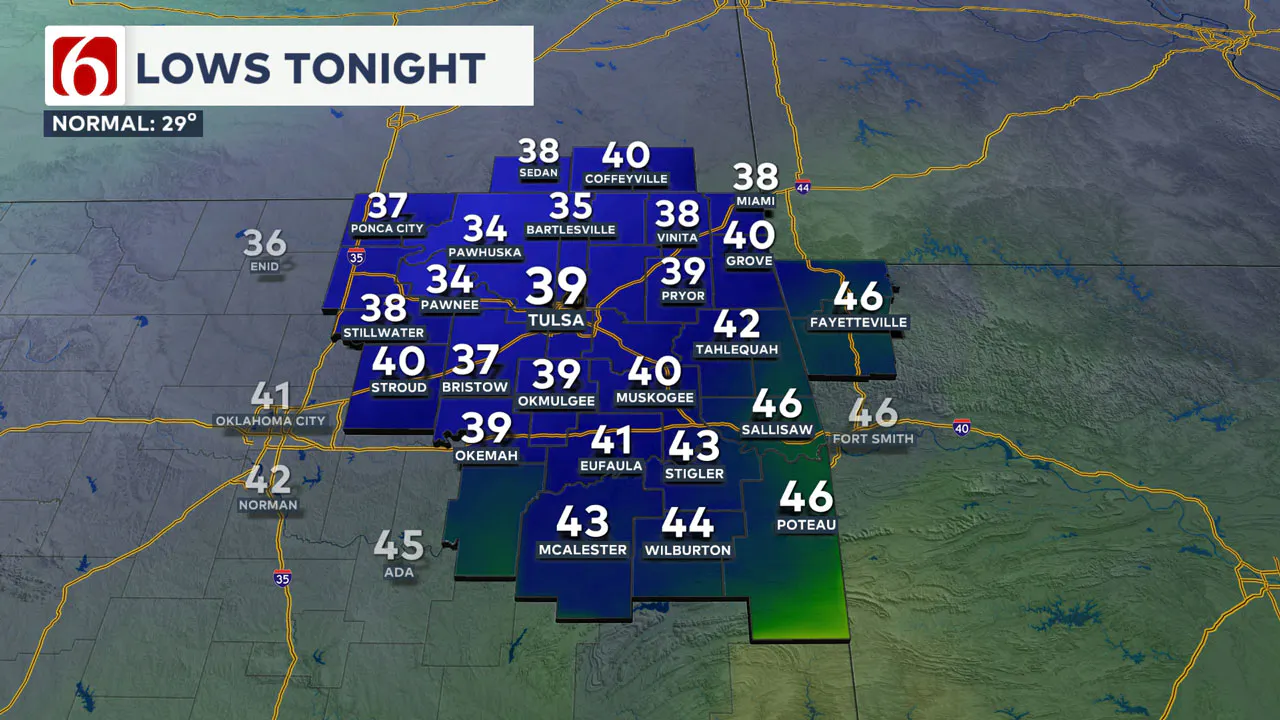 Wednesday Morning Lows