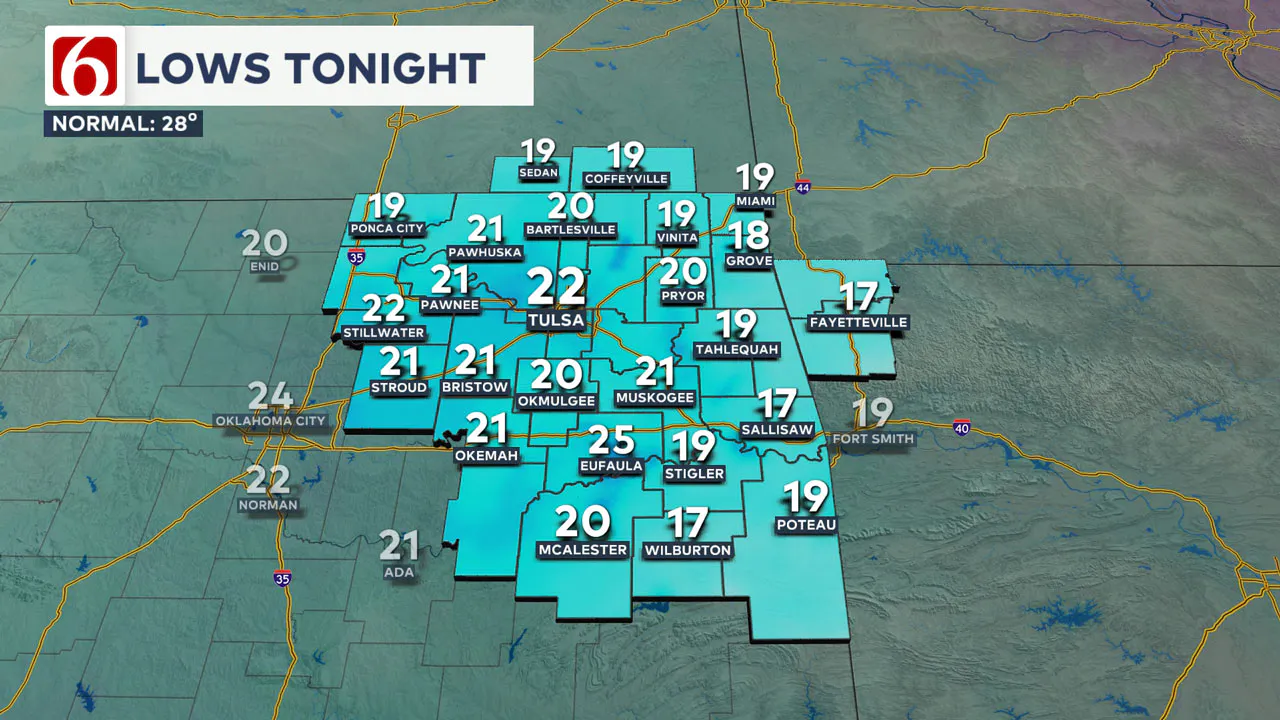 Wednesday Morning Lows