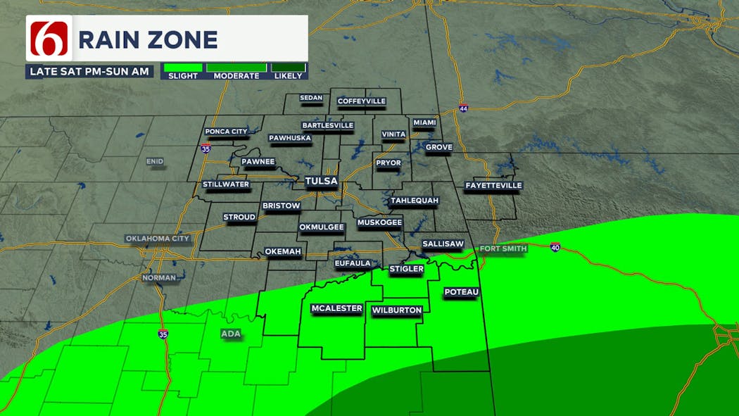 Weekend rain chances