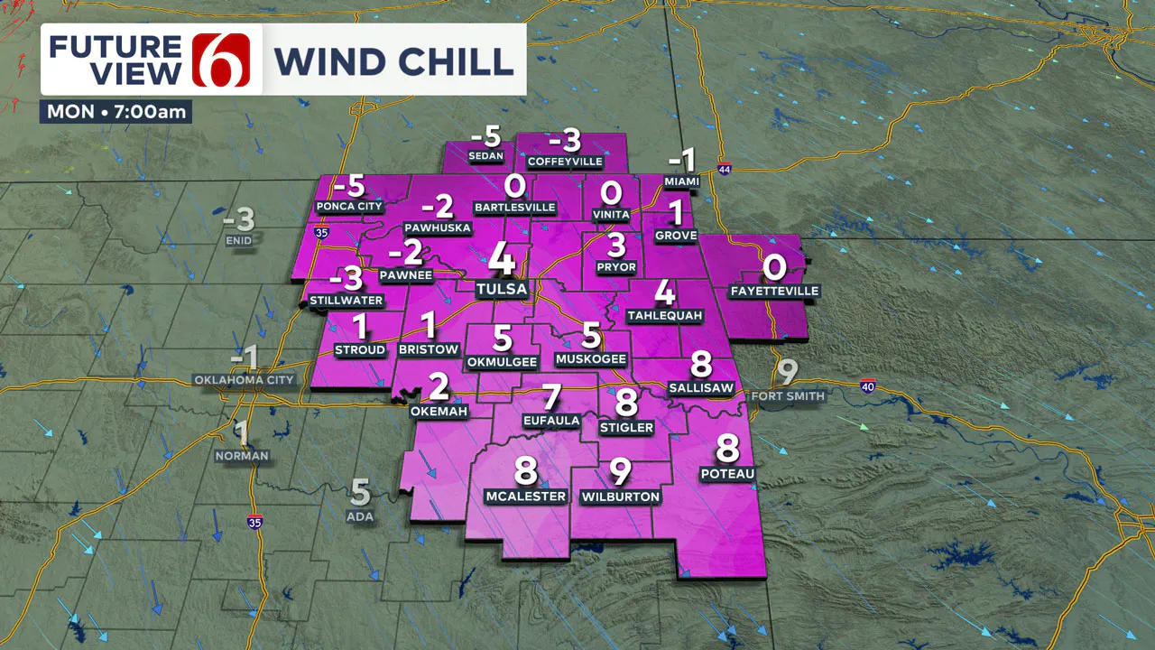 Monday Wind Chill 