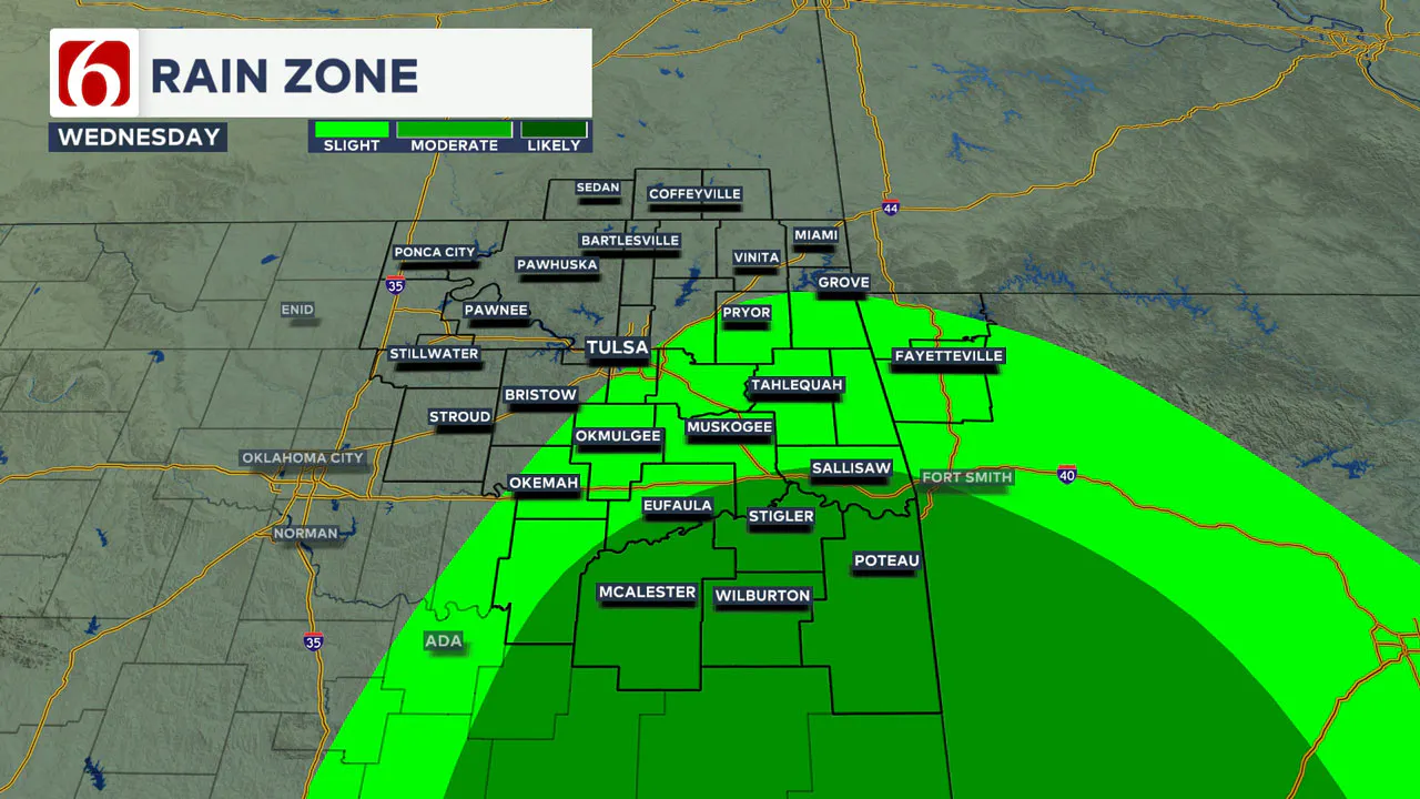 Wednesday rain chances