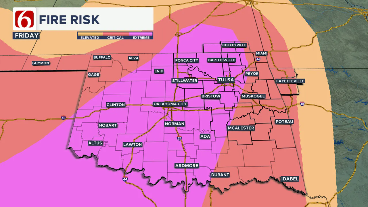 Friday fire risk