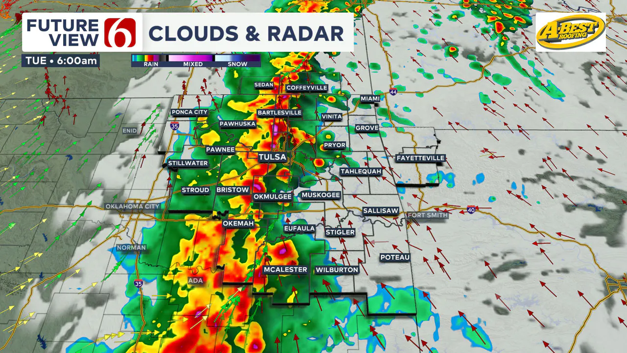 Tuesday 6 a.m. radar