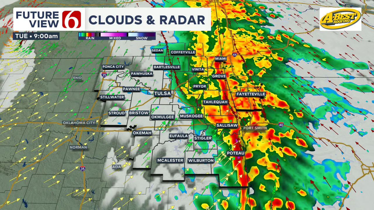 Tuesday 9 a.m. radar