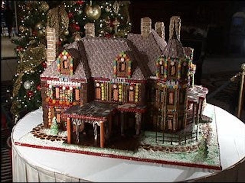 Gingerbread House Made of Oklahoma History