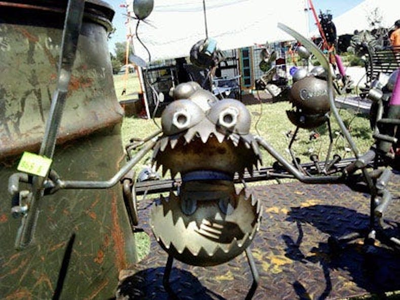 OKC Sculptor Turns Military Metals into Recycled Art
