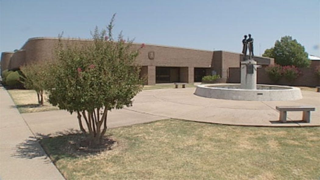 Memorial Fountain For Edmond Post Office Shooting Victims Runs Dry