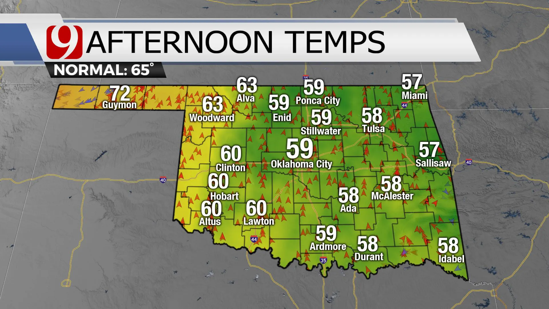 Afternoon Temps