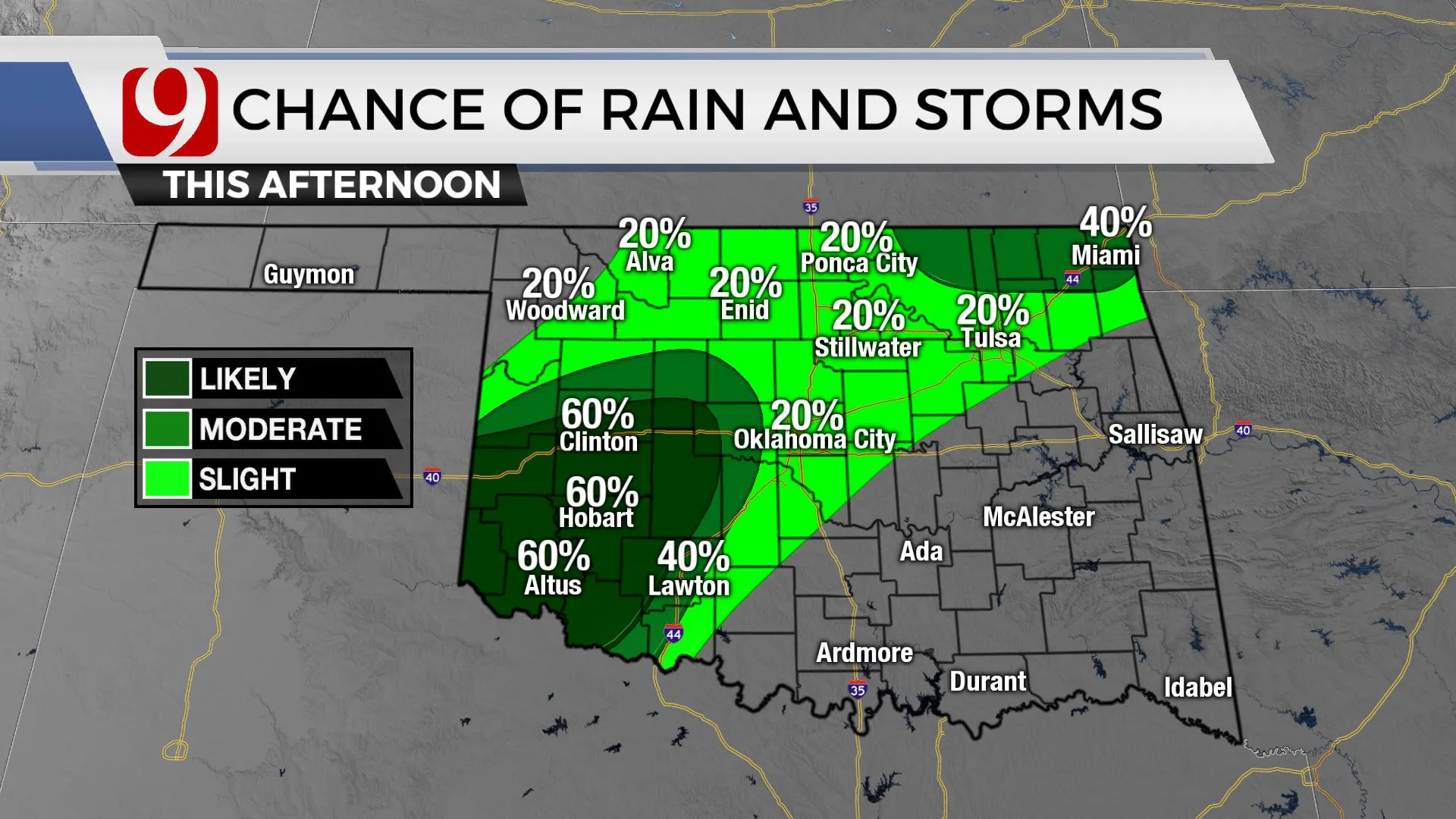 CHANCE OF RAIN/STORMS 1