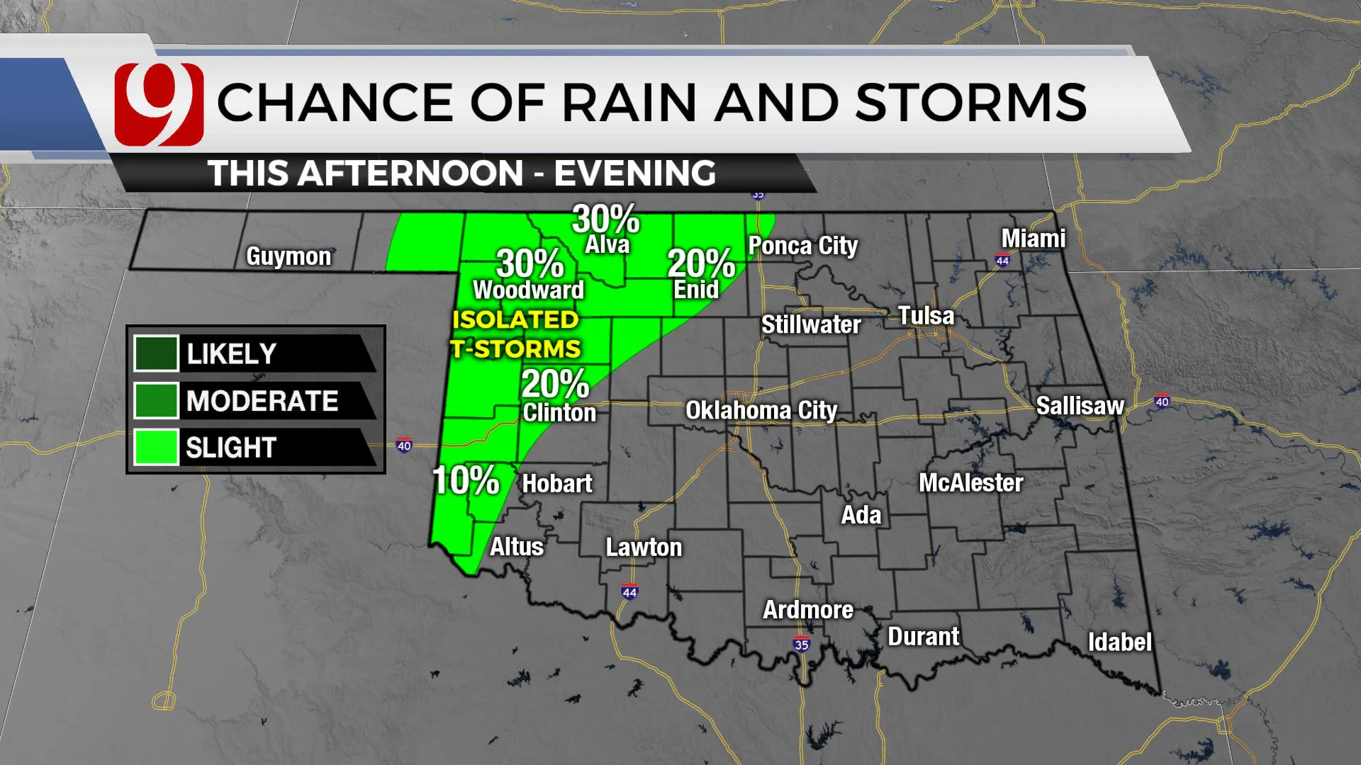 CHANCE OF RAIN/STORMS