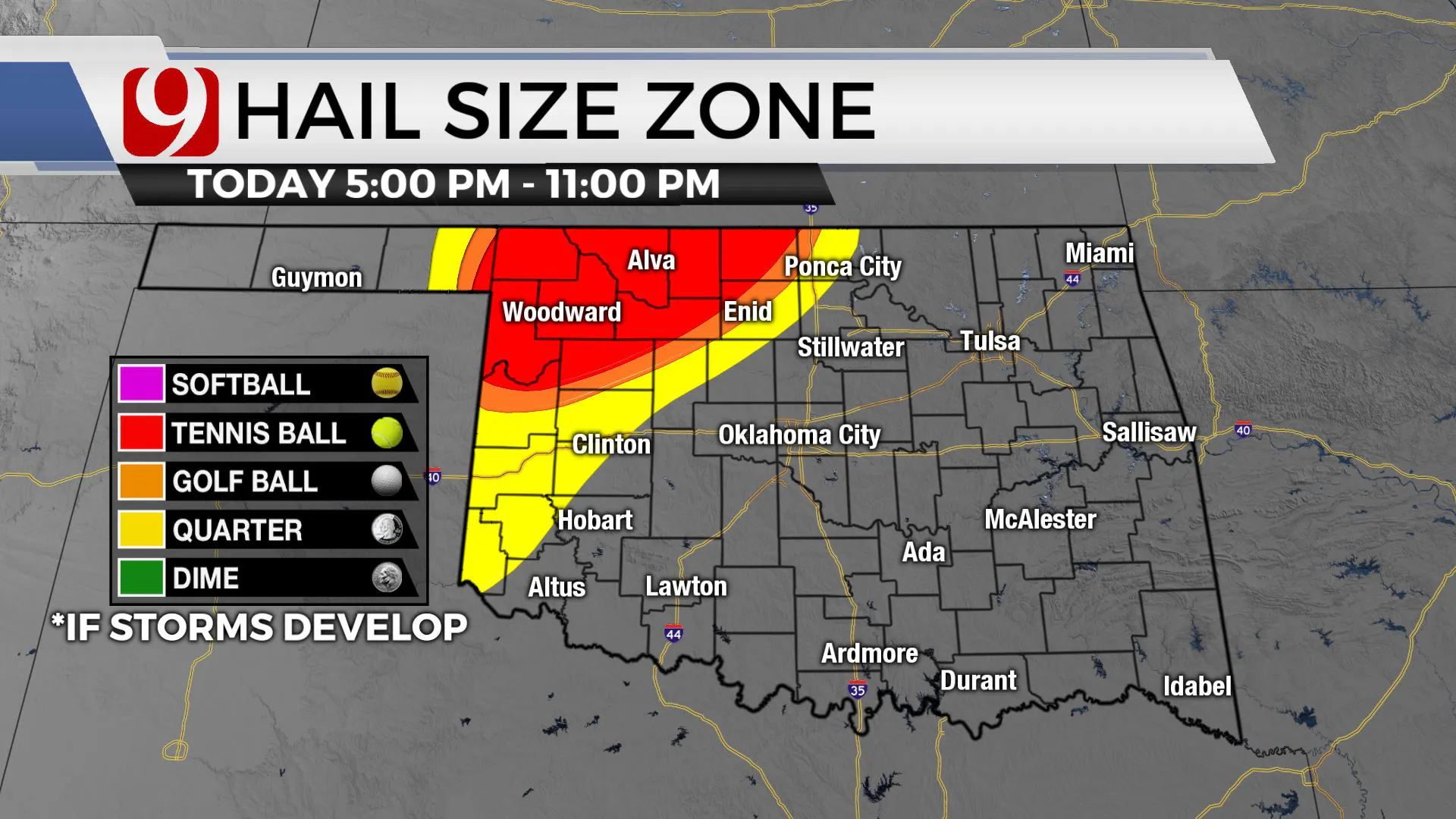 HAIL SIZE ZONE