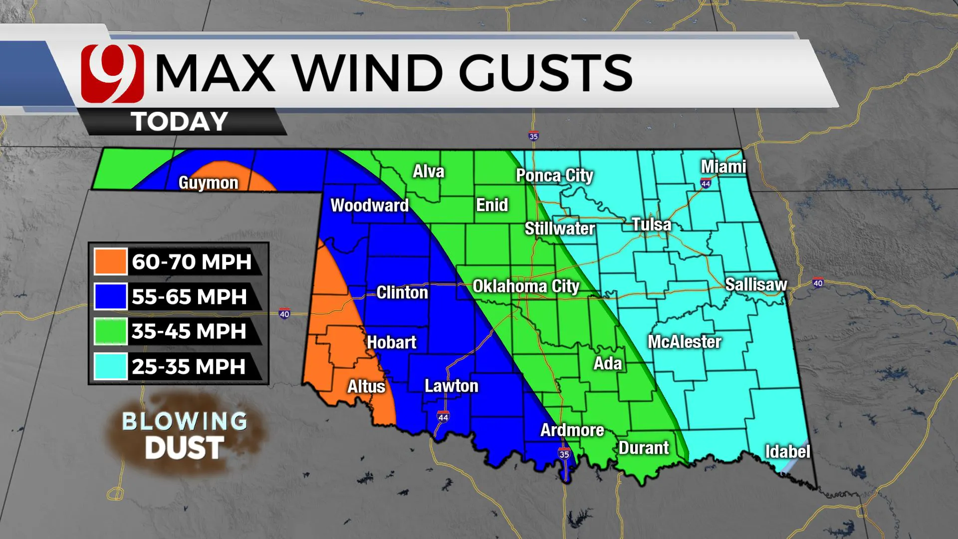 MAX WIND GUSTS