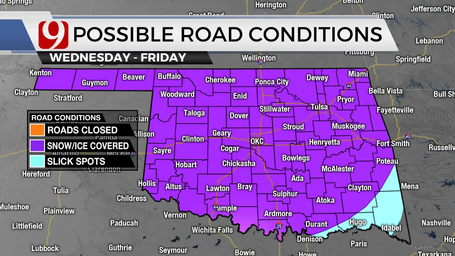 ROAD CONDITIONS MAP