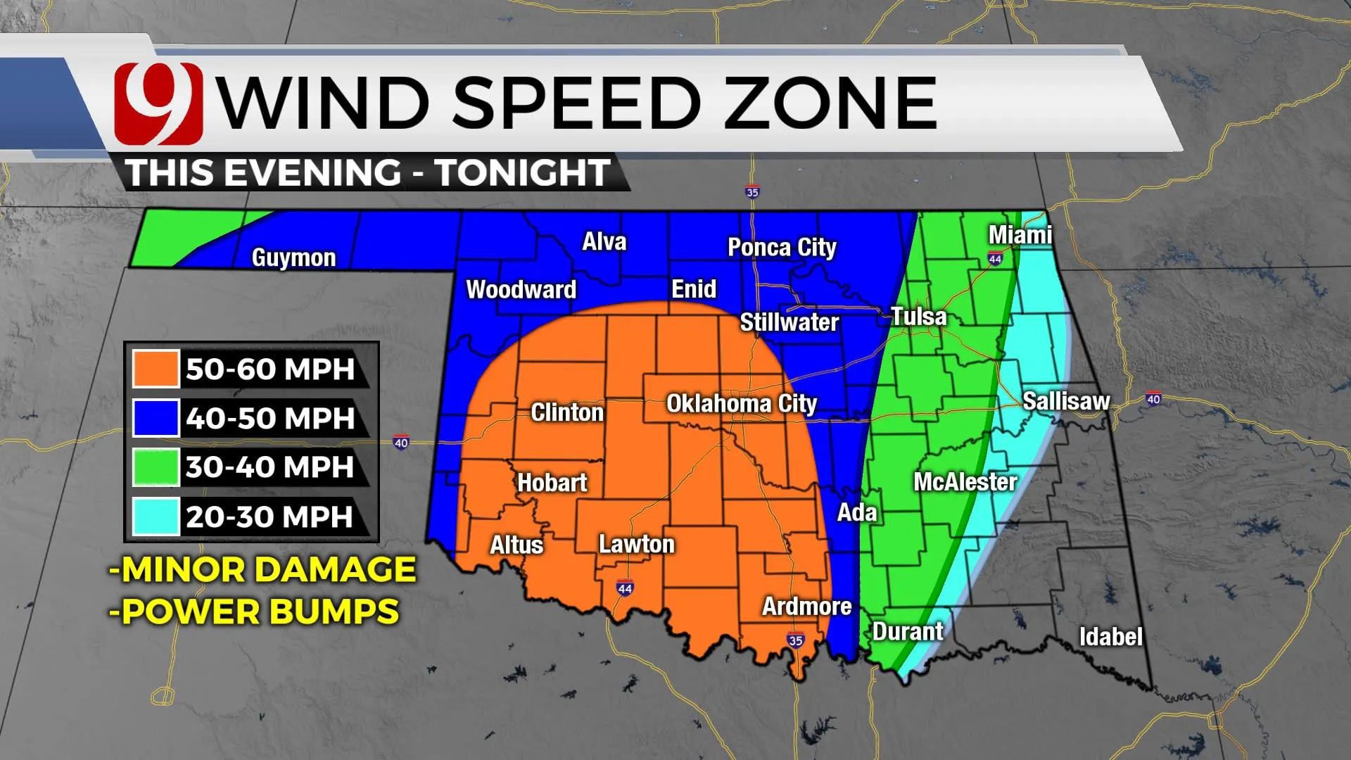 Wind Speed Oklahoma Jan 14