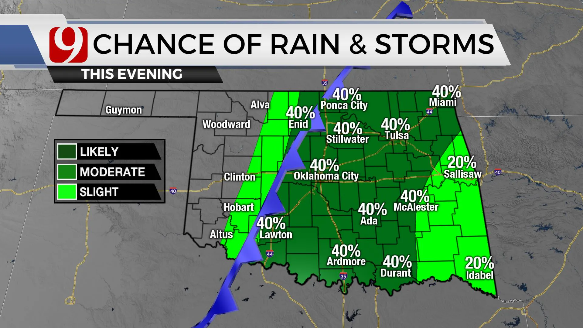 CHANCE OF RAIN/STORMS 2
