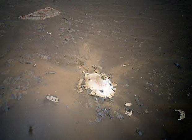 Wreckage On Mars Captured By NASA's Ingenuity Helicopter