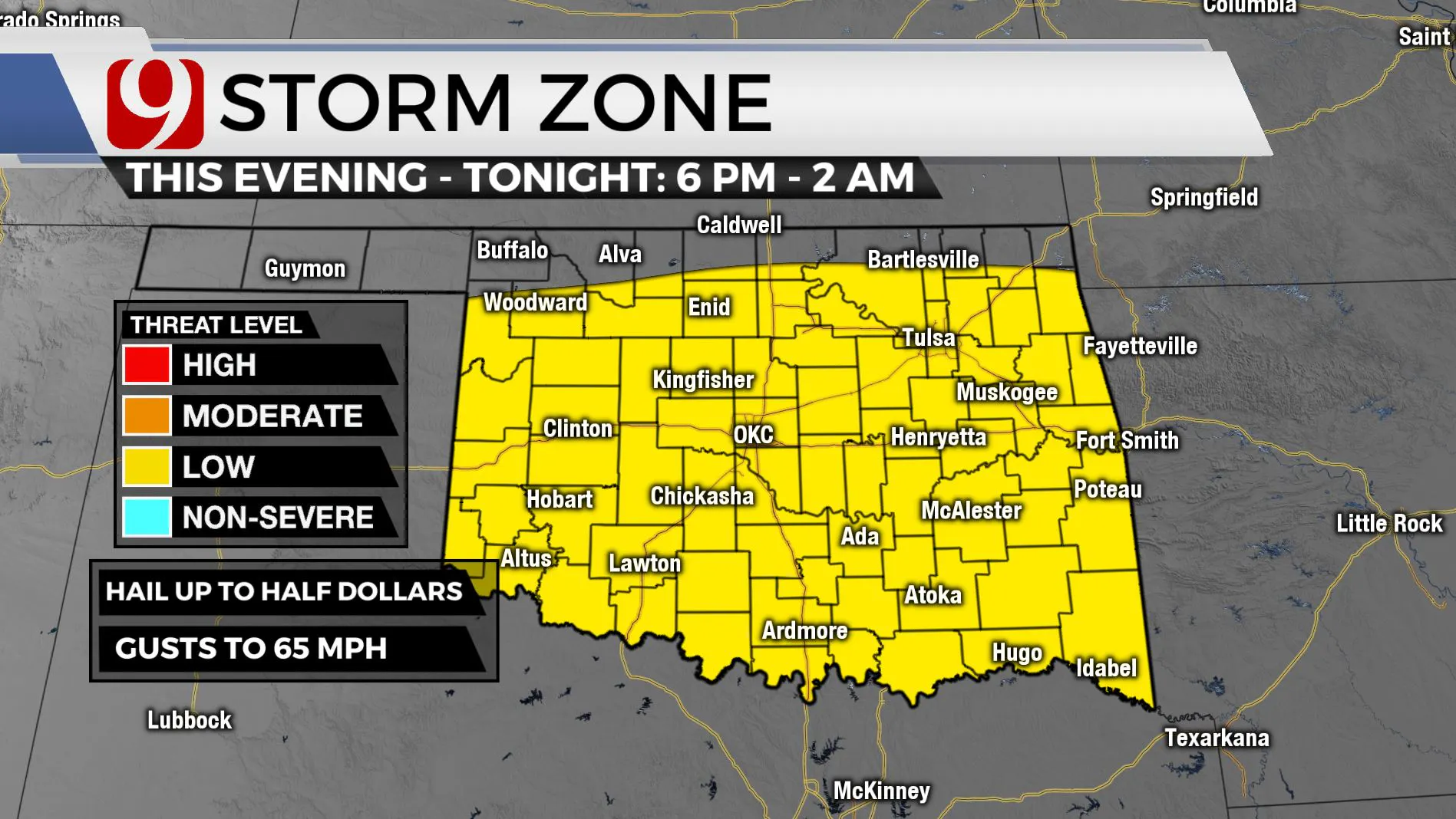 Live Updates Severe Weather Updates Across Oklahoma
