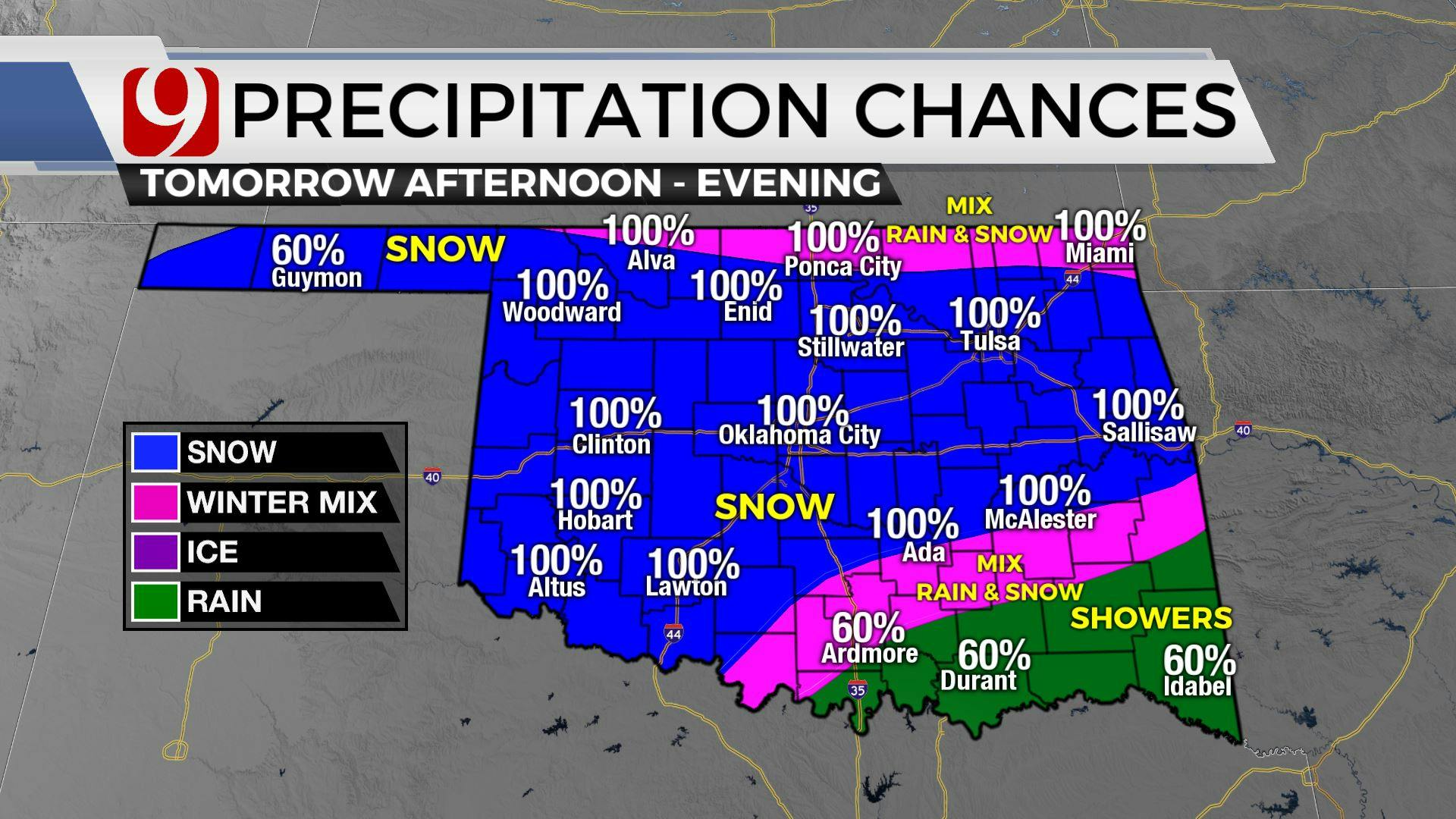 Chilly Weather Expected For Monday, With Snow, Rain Across State On Tuesday