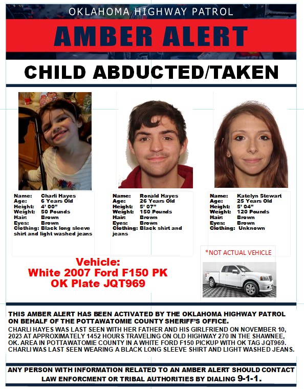 Missing 6 Year Old In Amber Alert Located 2 Suspects In Custody 9646