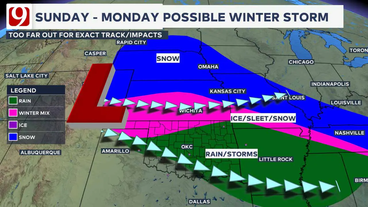 Possible winter storm.