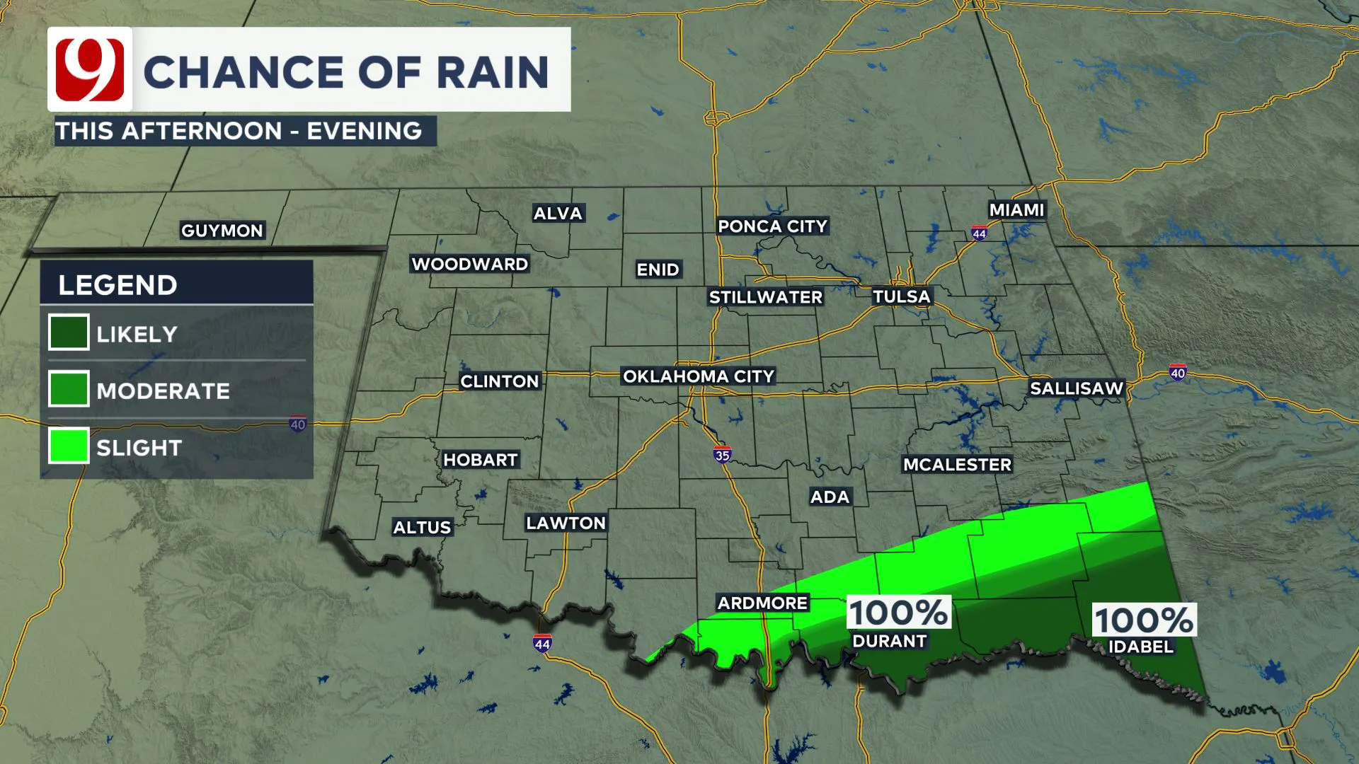 chances for rain