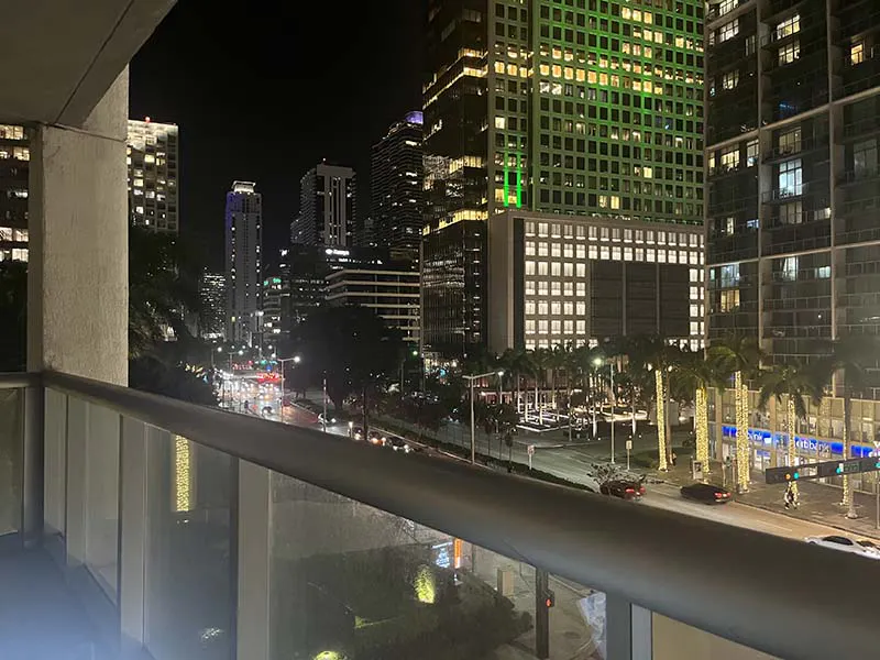Miami hotel view