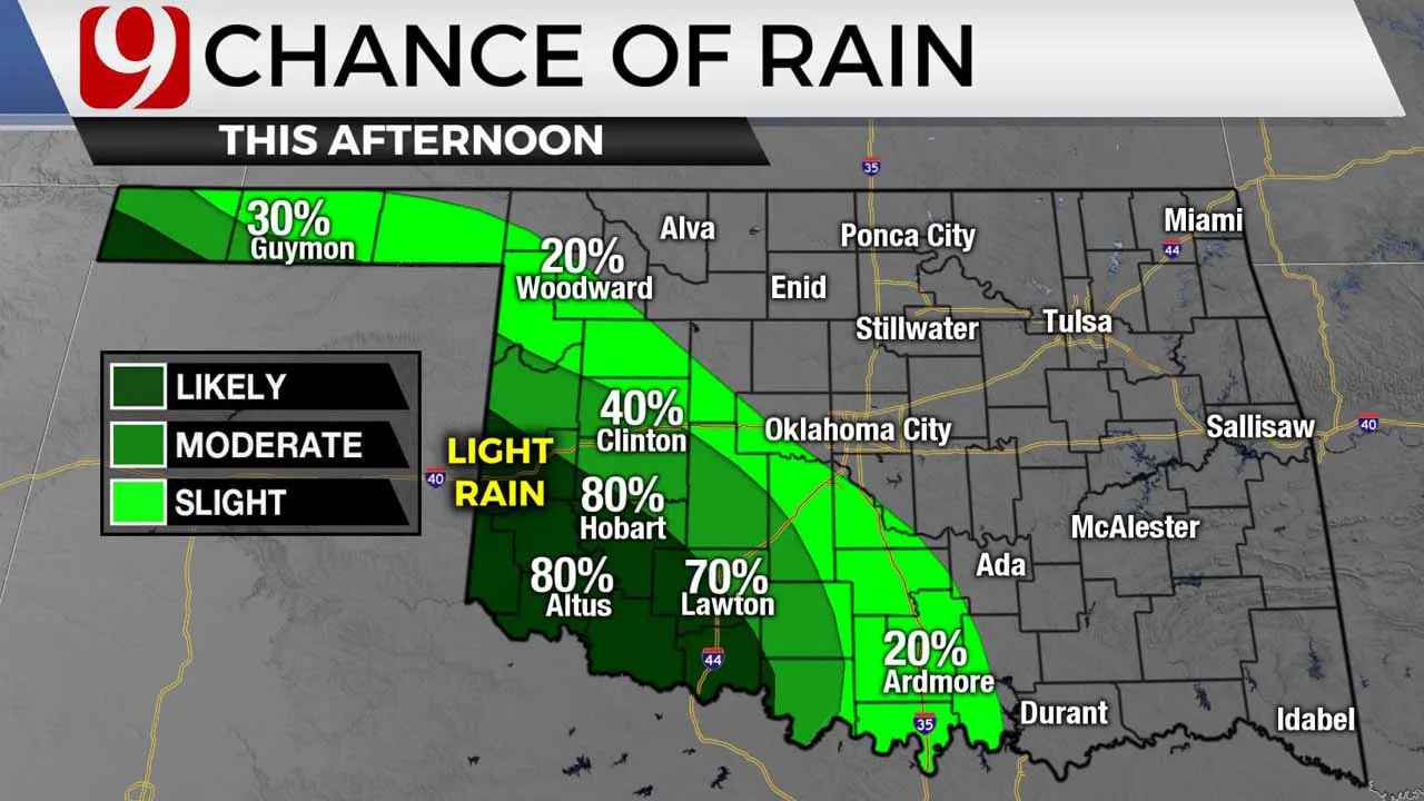 Chance Of Showers On Friday After Overnight Storms Dematerialize