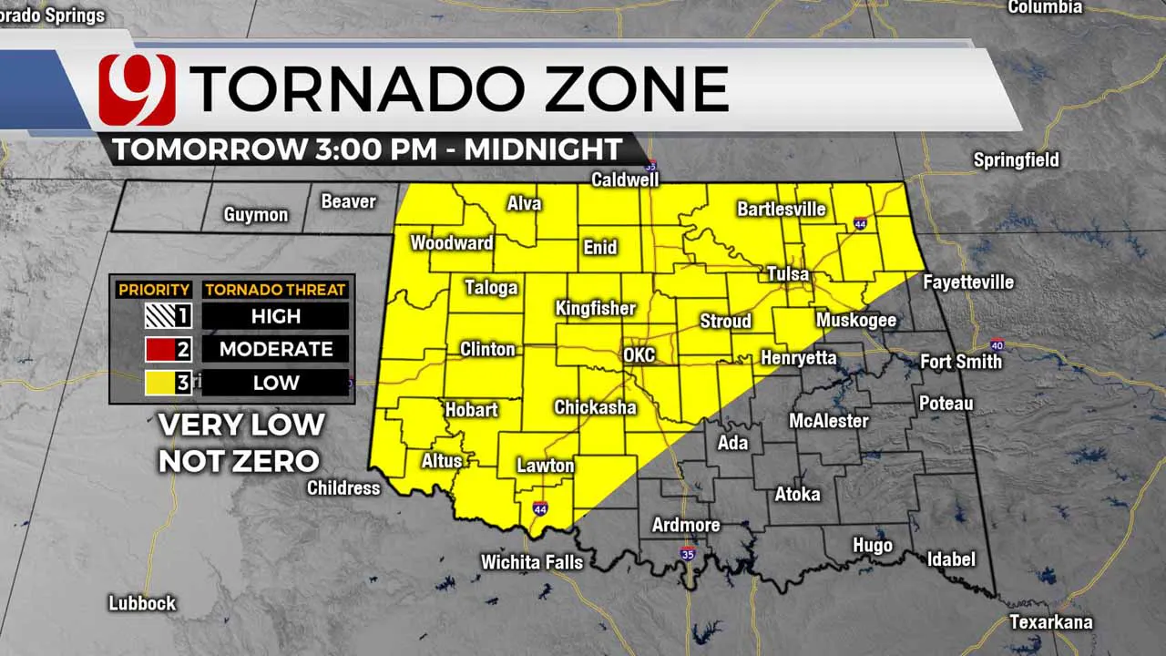 Tornado zone Wednesday afternoon.