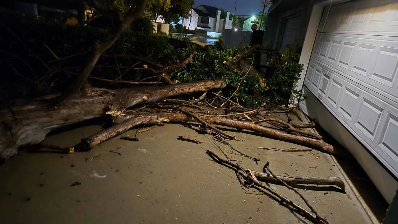 Storm damage in Oklahoma City