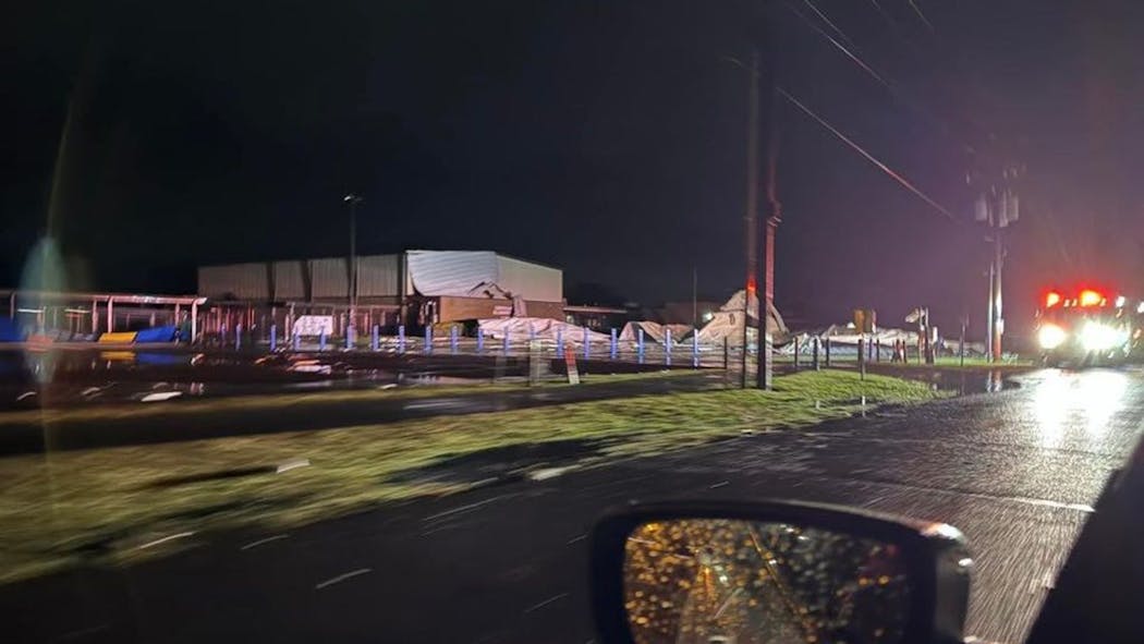 Newcastle Elementary Storm Damage