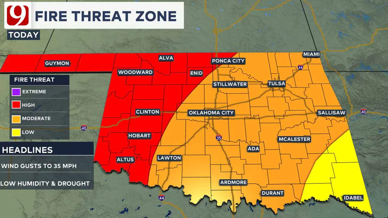 Fire threat zone.