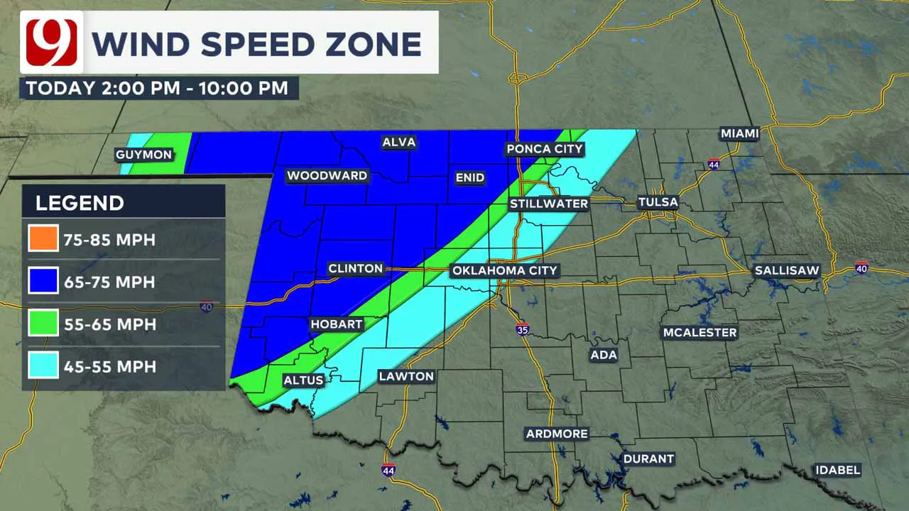 Wind speed zone.