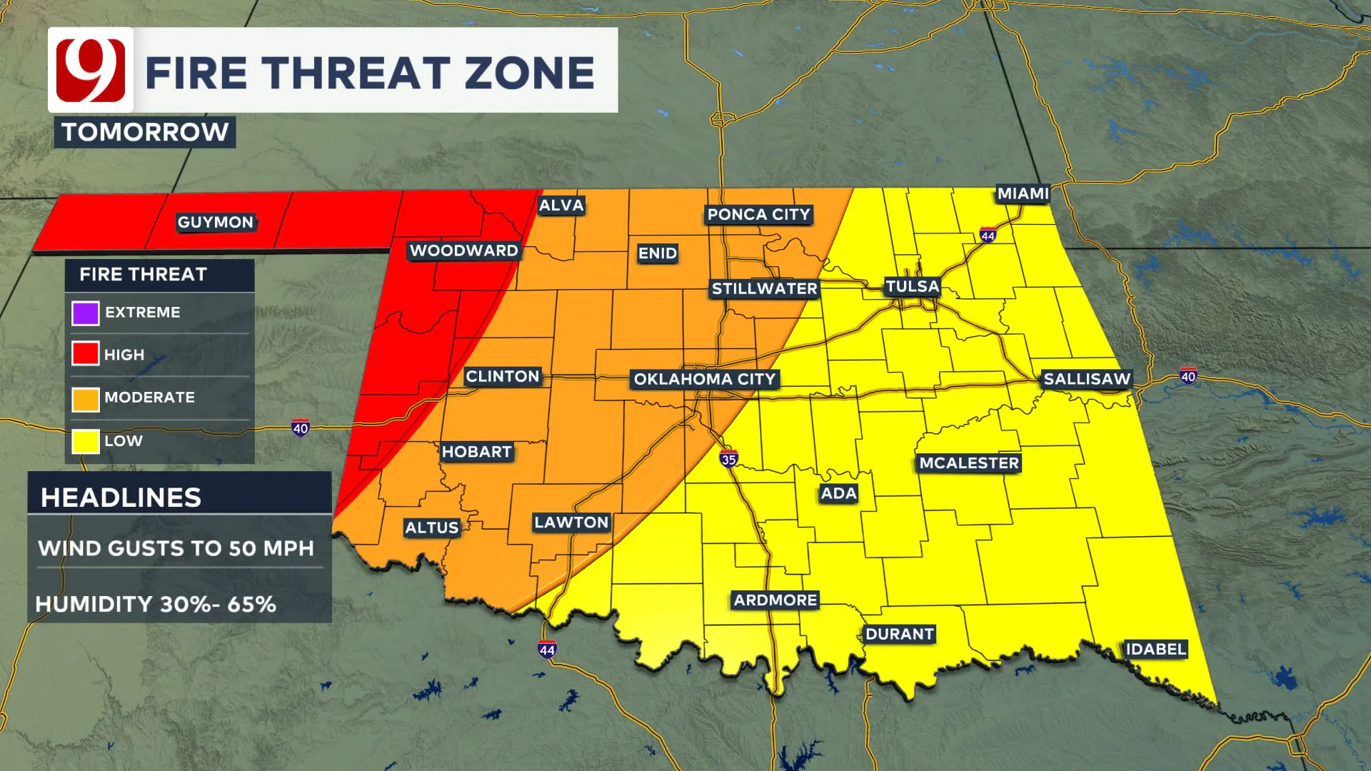 fire threat zone