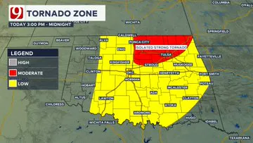 Tornado zone on Wednesday.