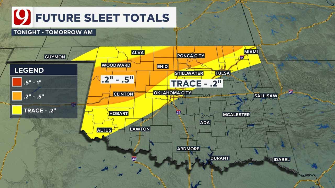 Future sleet totals.