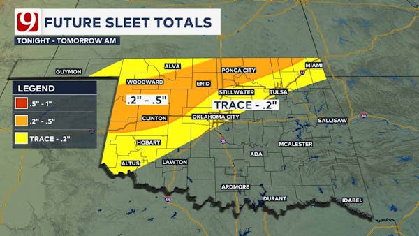Future sleet totals.