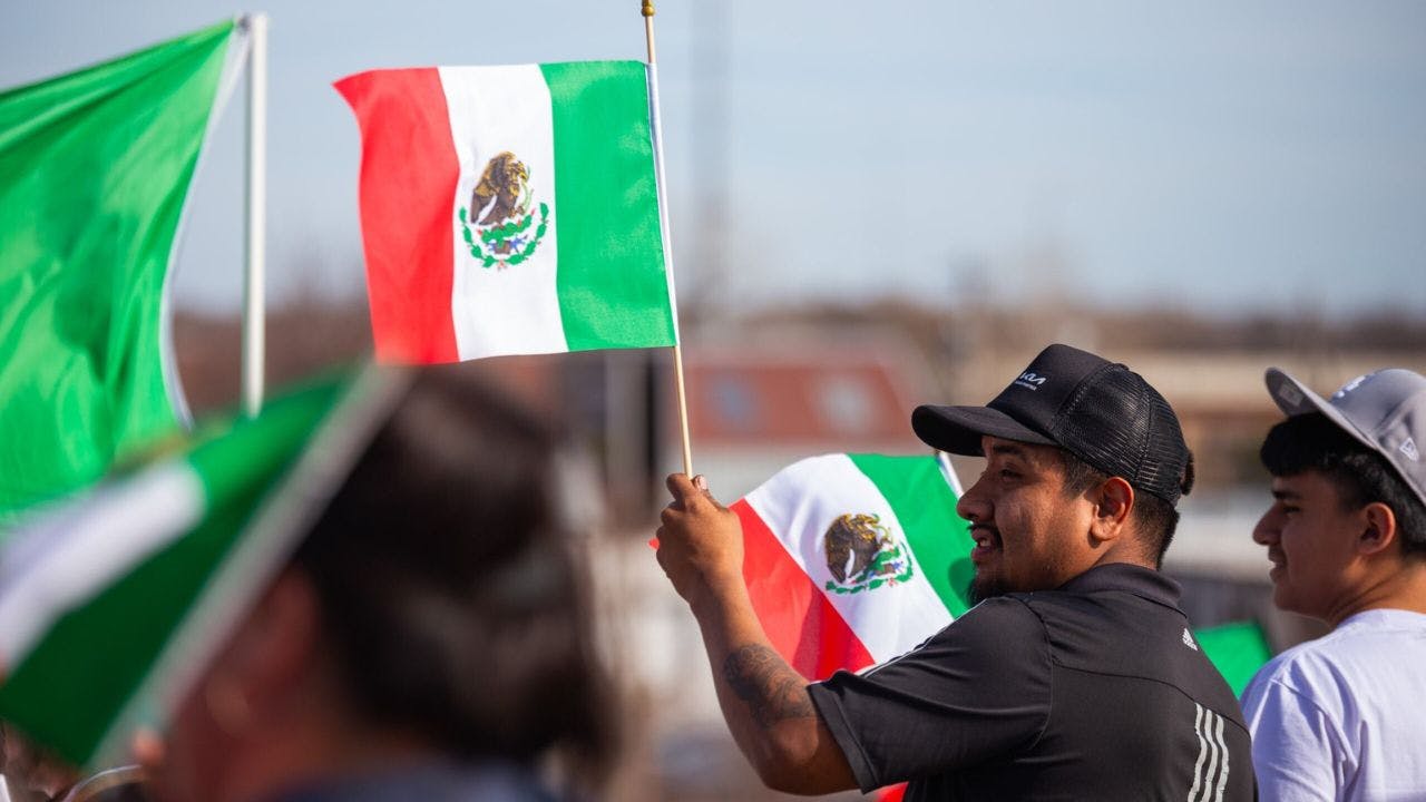 Scissortail Park immigration rights rally