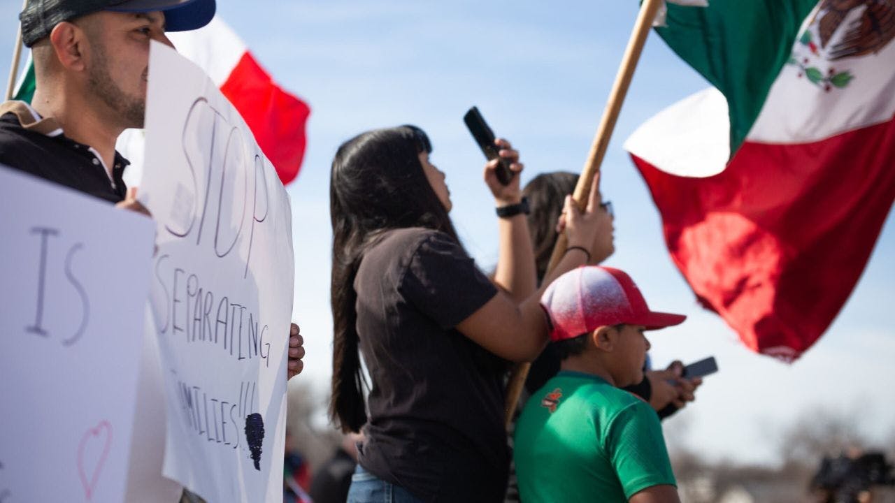 Scissortail Park immigration rights rally