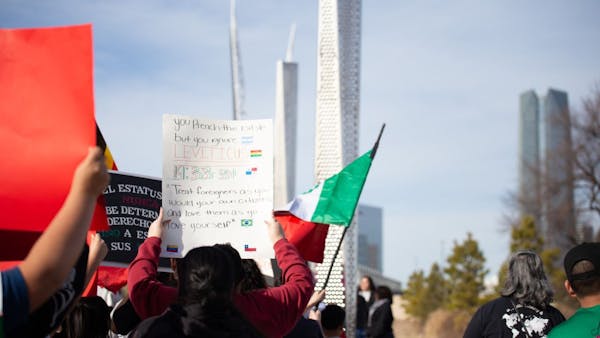 Scissortail Park immigration rights rally