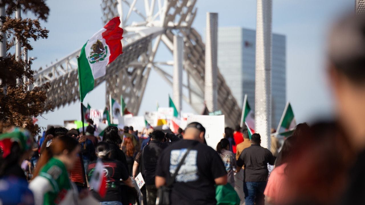 Scissortail Park immigration rights rally