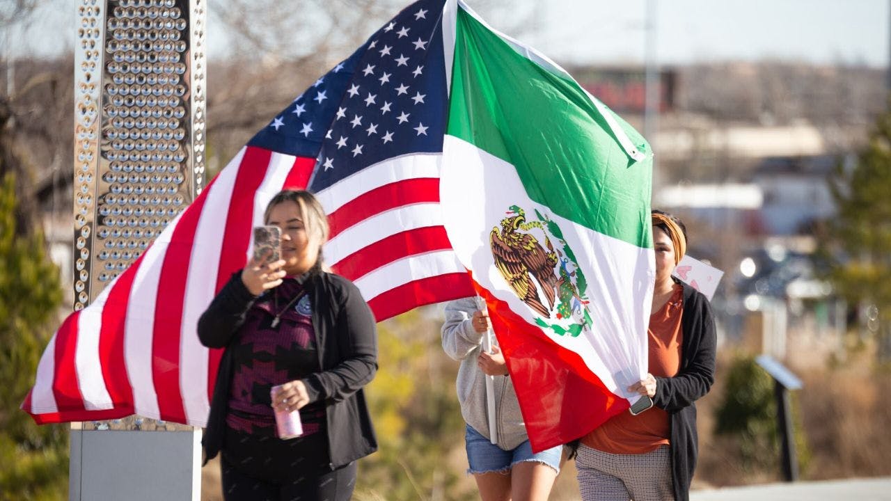 Scissortail Park immigration rights rally