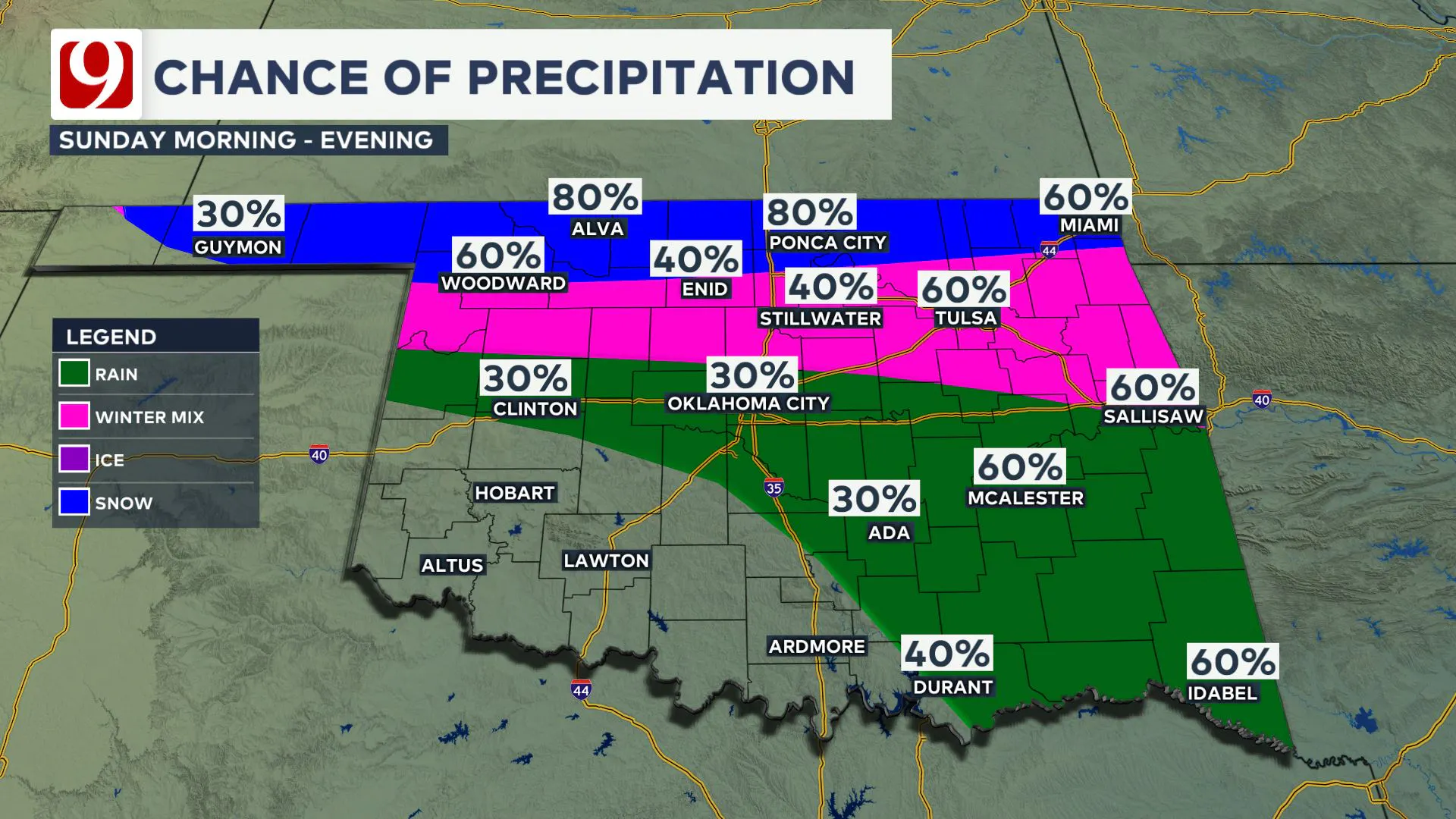 chance of precip 