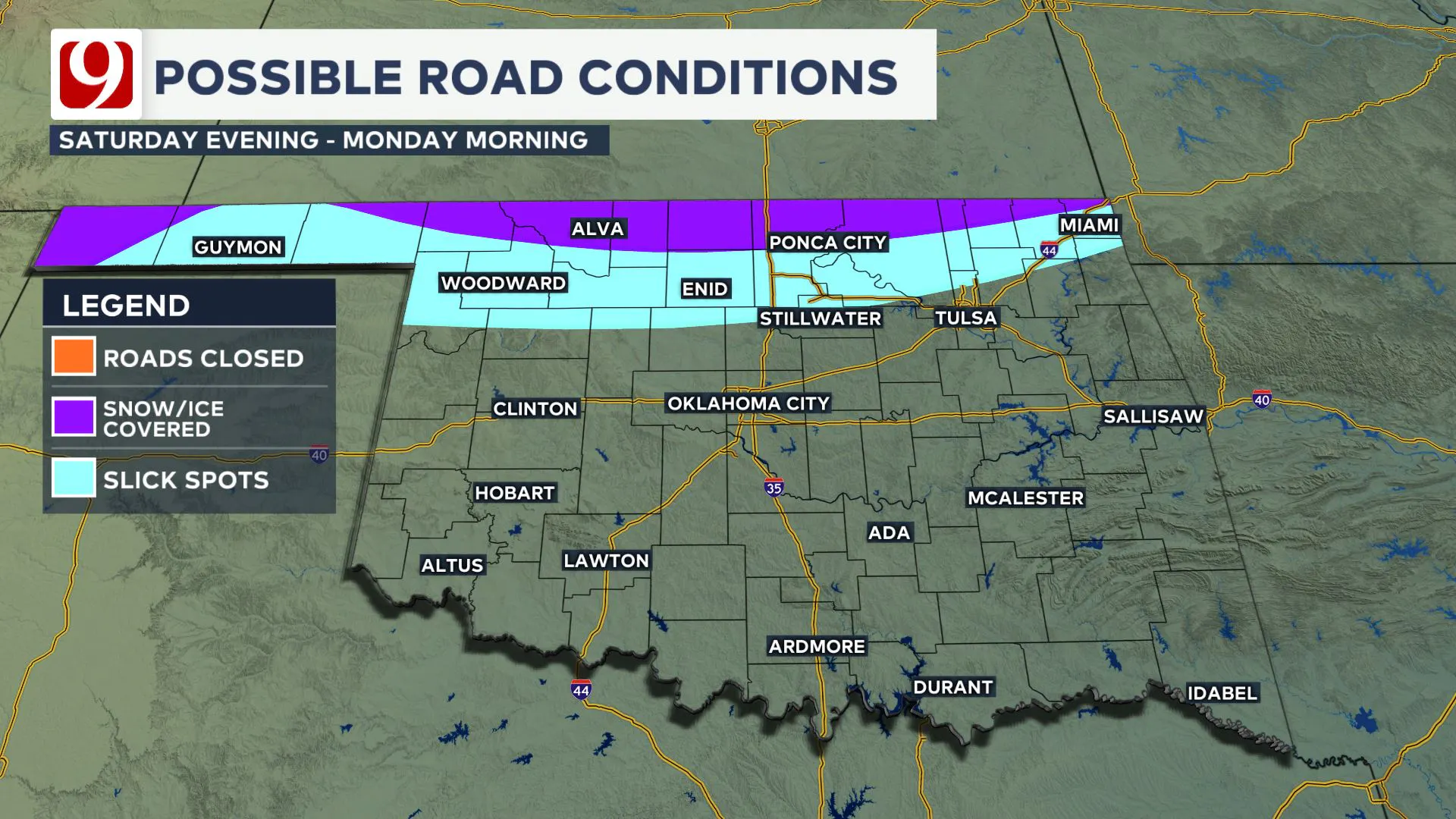 possible road conditions